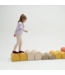 Zachte pastelroze foam stapstenen – speelset vol fantasie