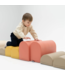 Zachte pastelroze foam stapstenen – speelset vol fantasie