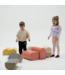 Zachte pastelroze foam stapstenen – speelset vol fantasie
