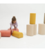 Zachte pastelroze foam stapstenen – speelset vol fantasie