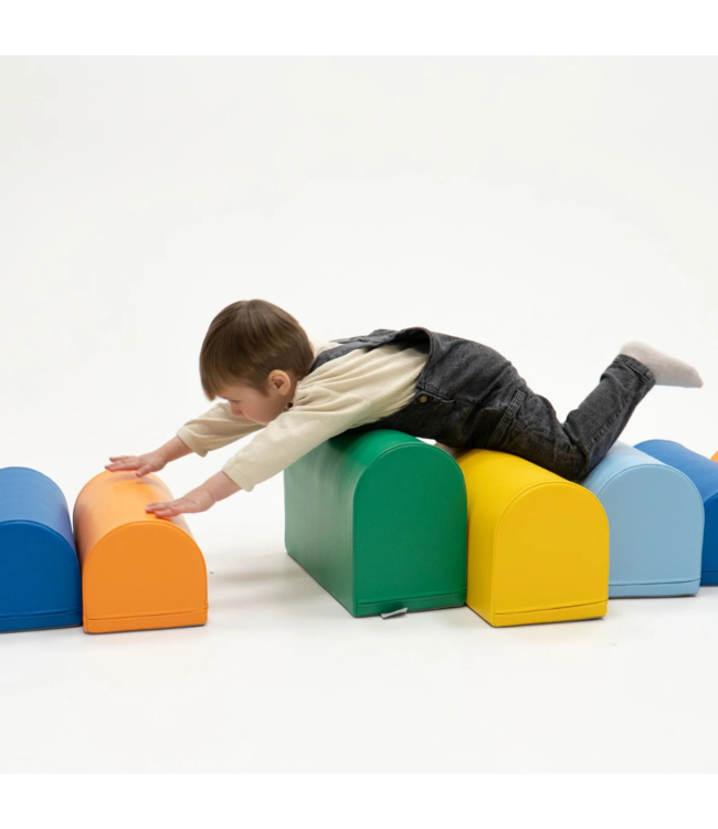 Foam blokken stapstenen in primaire kleuren –  speel- en balanceerset voor kinderen