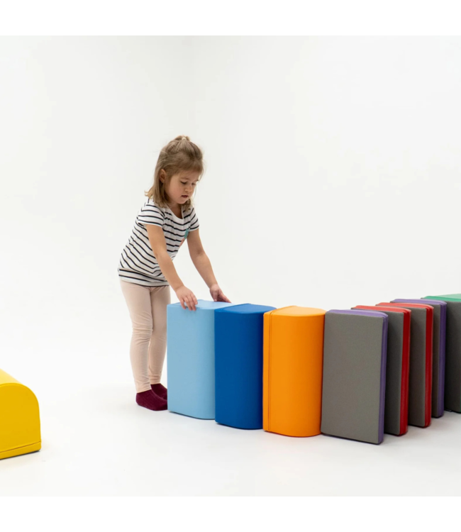 Foam blokken stapstenen in primaire kleuren –  speel- en balanceerset voor kinderen