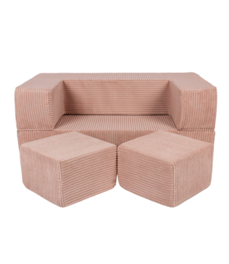 MeowBaby Foam blokken kinderbank  | Roze