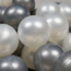 Ballenbak ballen | 100 stuks | Parel wit/zilver