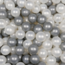 Ball Pit Balls Pearl White/Silver – Elegant and Safe Balls 7 cm for Hours of Fun Play