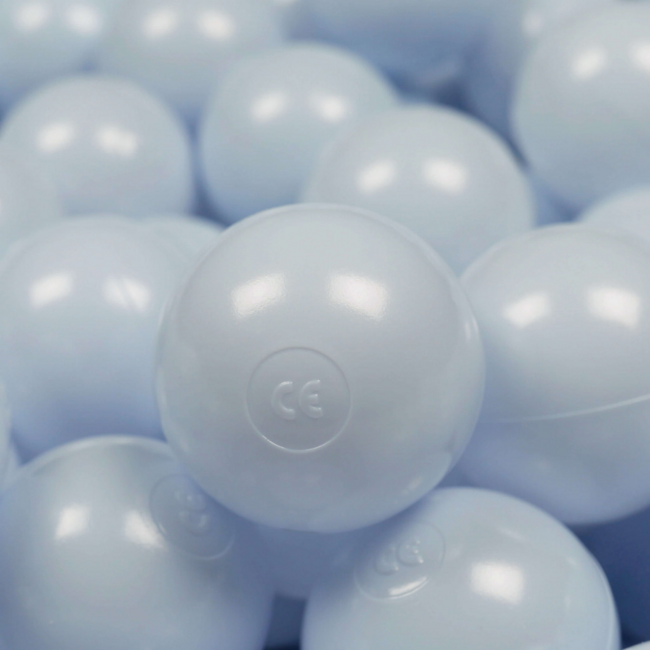 Bällebad Bälle Perlen Babyblau – Weiche und sichere Spielbälle 7 cm für stundenlangen Spielspaß