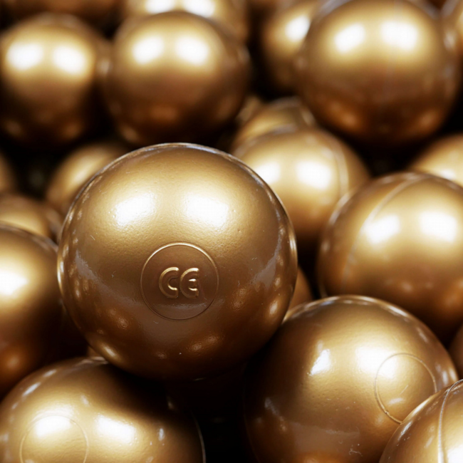 Ball Pit Balls Antique Gold – Stylish and Safe Balls 7 cm for Hours of Fun Play