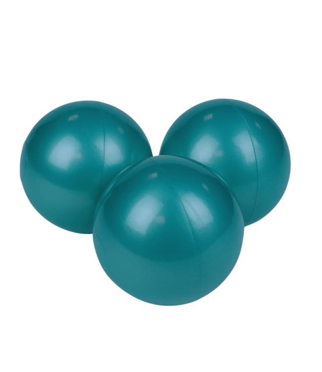 Metallic turquoise ballenbak ballen – set van 50 veilige speelballen