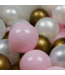 Ballenbak ballen | 100 stuks | Parel wit/zilver/ Licht roze/ Oud goud