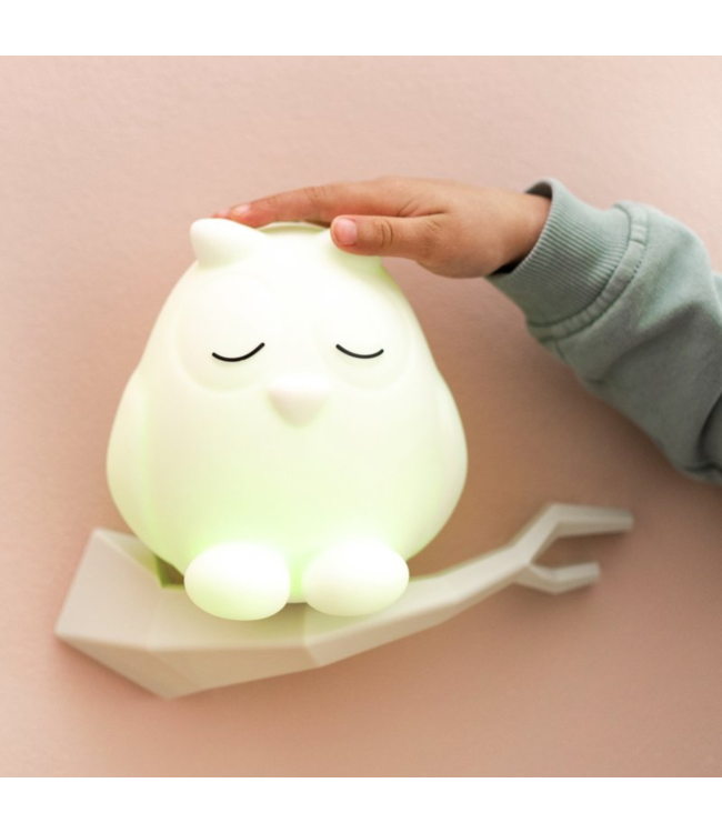 Nachtlampje uil Oscar met zacht licht voor de babykamer