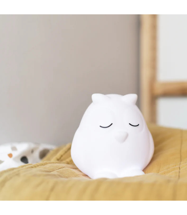 Nachtlampje uil Oscar met zacht licht voor de babykamer