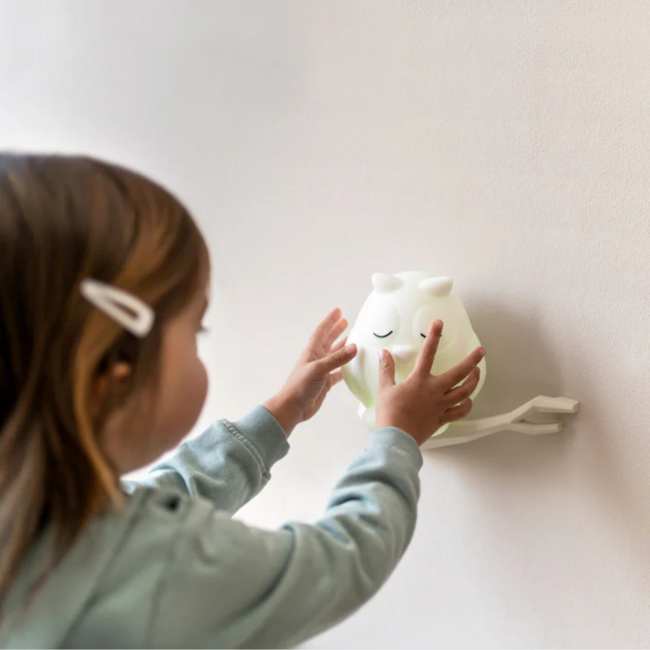 Owl night light Oscar with soft glow for the nursery