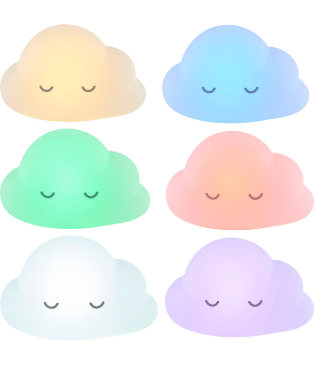 Nachtlampje wolk | Wit | Met afstandsbediening