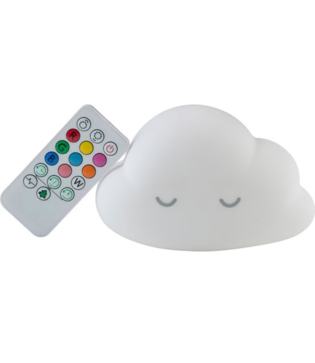 Nachtlampje wolk | Wit | Met afstandsbediening