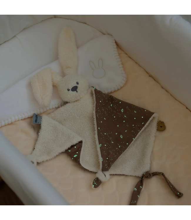 Knuffeldoekje konijn |  Teddystof  | Vanille