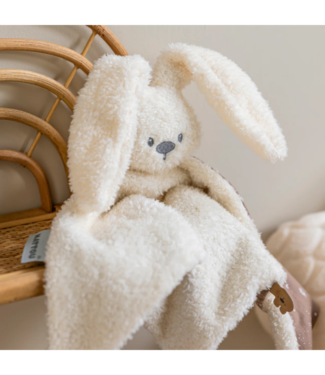 Knuffeldoekje konijn |  Teddystof  | Vanille