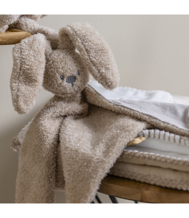 Knuffeldoekje konijn |  Teddystof  | Zand