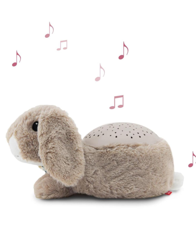 Sterrenprojector Ruby konijn – rustgevend nachtlampje met projectie voor baby’s en kinderen