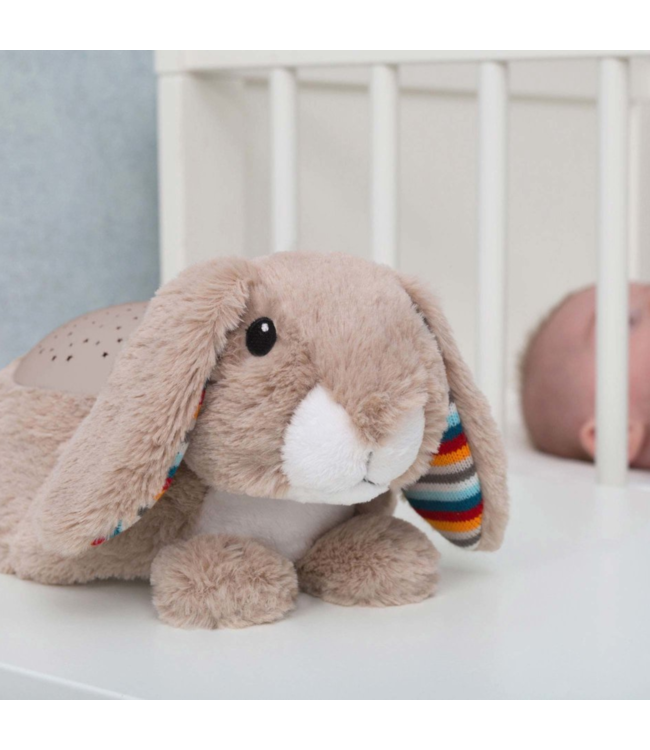 Sterrenprojector Ruby konijn – rustgevend nachtlampje met projectie voor baby’s en kinderen