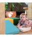 Foam blokken set Corner – creatief en veilig speelplezier in turquoise