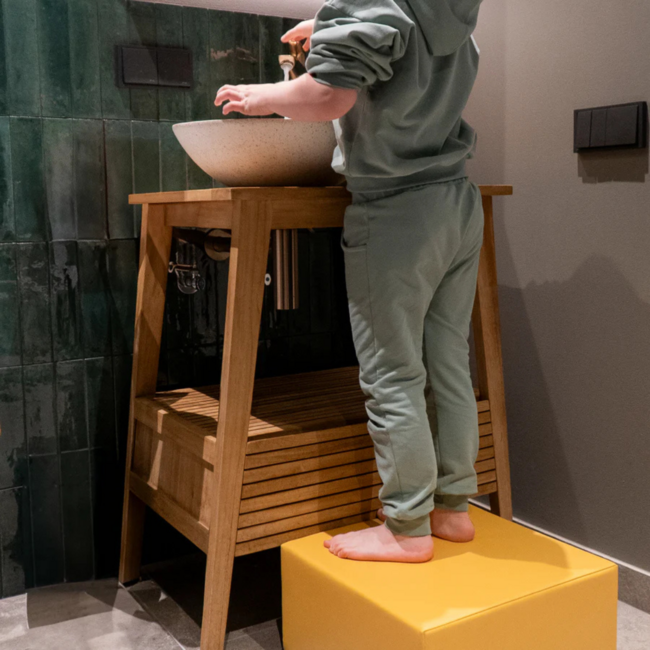 Foam blokken set Corner – creatief en veilig speelplezier in turquoise