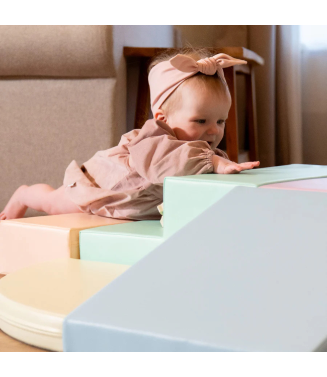 Foam blokken set corner pastel kleuren – zachte en kleurrijke blokken voor creatief spel en motorische ontwikkeling