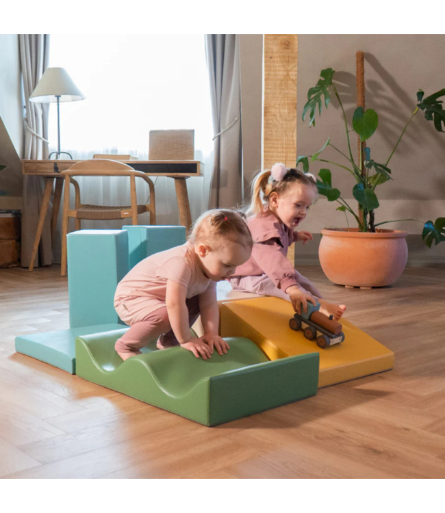 Foam blokken set Discover in turquoise – Creatief spelen en klimmen