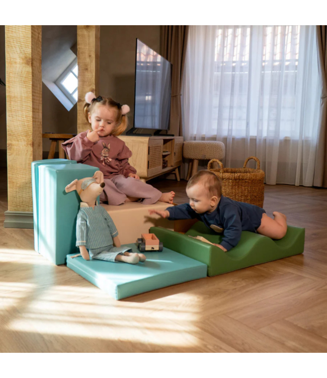 Foam blokken set Discover in turquoise – Creatief spelen en klimmen