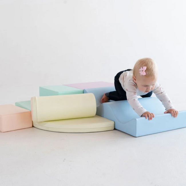 Foam blokken set Explorer – zachte en creatieve speelset in pastelkleuren