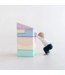 Pastel foam blokken set voor creatief bouwen en motorische ontwikkeling