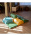 Softplay foam blokken set in turquoise – stimuleert motoriek en creativiteit