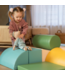 Softplay foam blokken set in turquoise – stimuleert motoriek en creativiteit