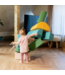 Softplay foam blokken set in turquoise – stimuleert motoriek en creativiteit