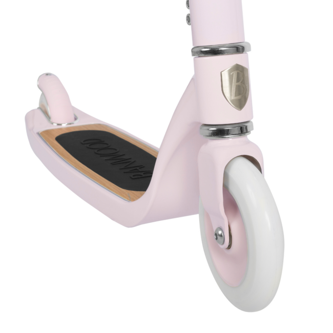 Trottinette enfant 2 roues – rose avec guidon réglable et repose-pieds antidérapant