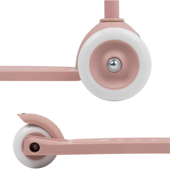 Trottinette 3 Roues Durable en Plastique 100% Recyclé (Dès 3 ans) – Dusty Pink