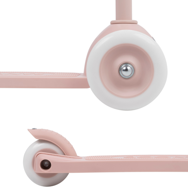 Duurzame 3-Wiel Kinderstep van 100% Gerecycled Plastic (Vanaf 3 jaar) – Faded Pink