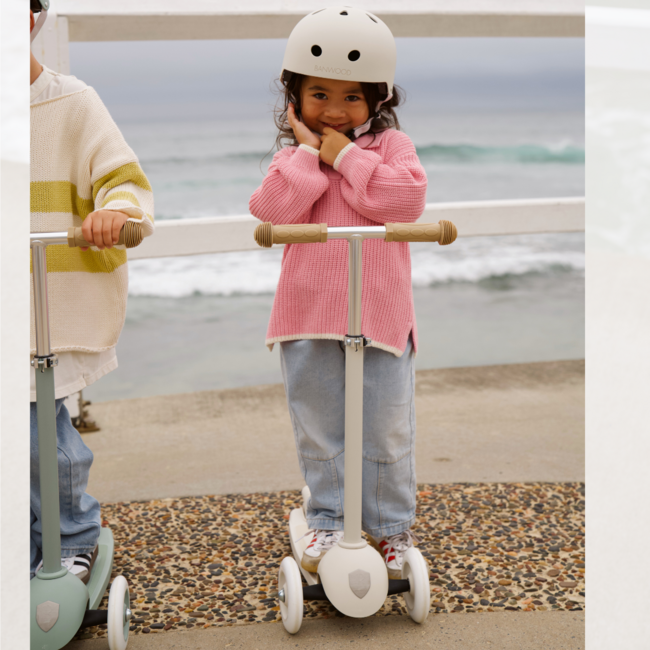 Duurzame 3-Wiel Kinderstep van 100% Gerecycled Plastic (Vanaf 3 jaar) – Ivory