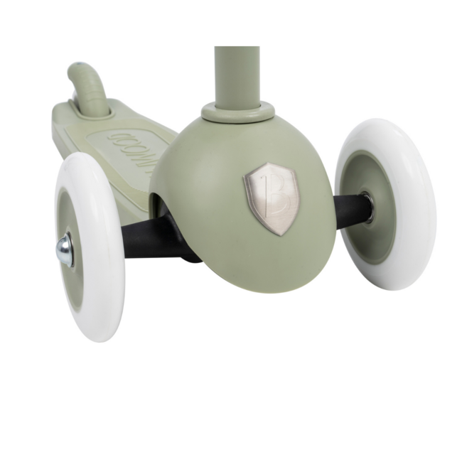 Nachhaltiger 3-Rad Kinderroller aus 100% recyceltem Kunststoff (Ab 3 Jahren) – Olive