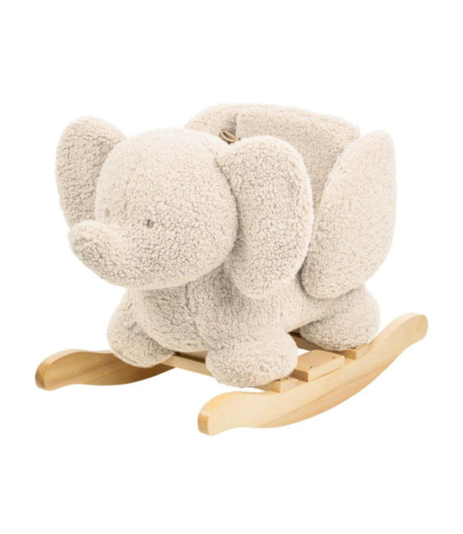 Hobbeldier olifant in teddystof