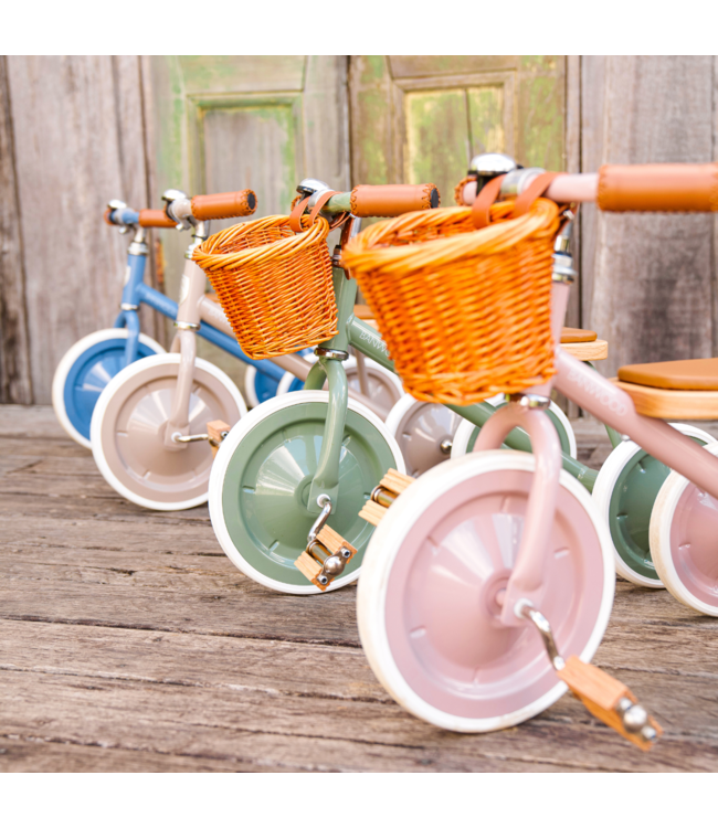 Driewieler in dusty roze