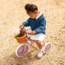 Tricycle vintage pour enfants avec panier | Dusty Rose, sûr et durable