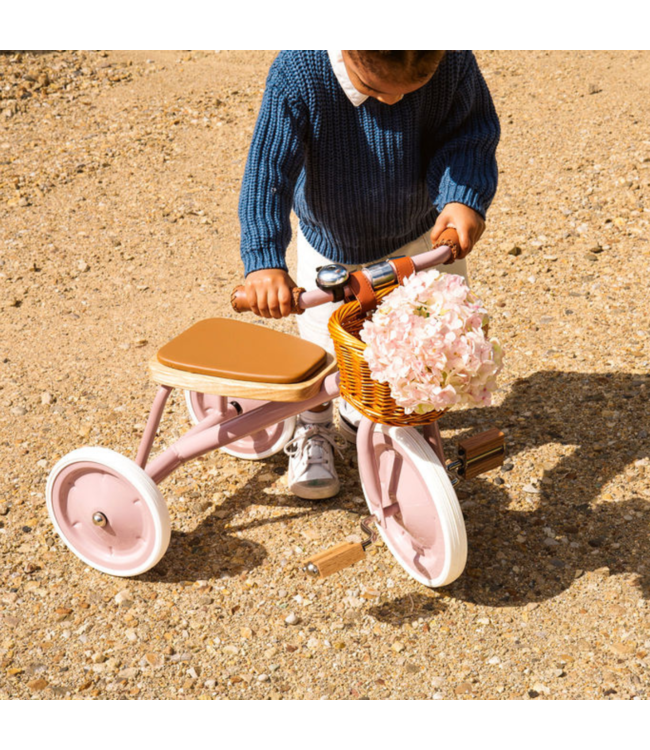 Driewieler in dusty roze