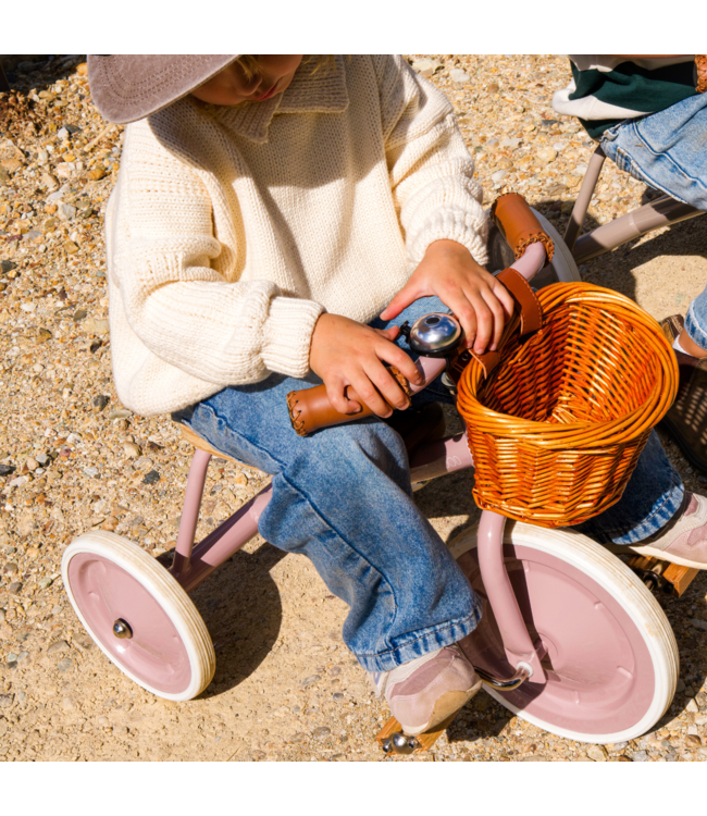 Driewieler in dusty roze