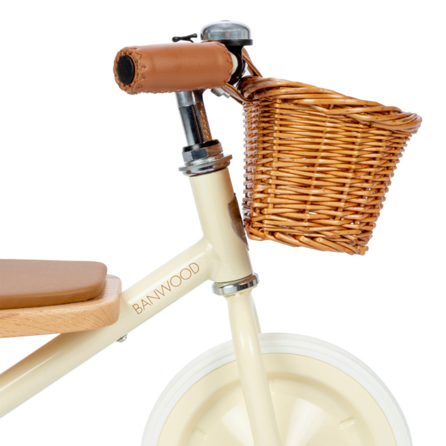 Vintage children’s tricycle with basket | Créme, safe and durable