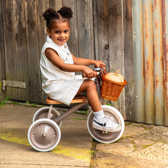 Tricycle solide pour enfants | Beige, sûr et durable