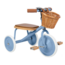 Vintage children’s tricycle with basket | Blue, safe and durable