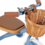 Vintage children’s tricycle with basket | Blue, safe and durable