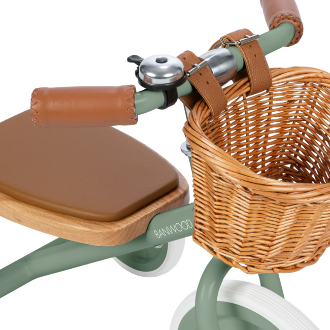 Tricycle vintage pour enfants avec panier | Forest, sûr et durable