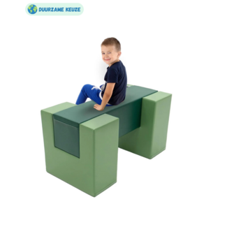 IGLU Softplay Foam blokken | Balans brug  | Groen