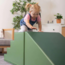 Foam Balance Bridge in green tones – perfect for balance and motor skill development